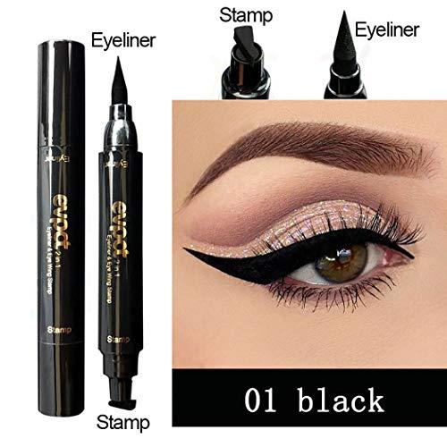 Edanta Edanta Matte Eyeliner Stamp Highly Pigmented Eye Liner Waterproof Sweatproof Eyeliners Long Lasting Sparkling Eyes Makeup for Party Cosplay Prom Pack of 1 (E-Black)