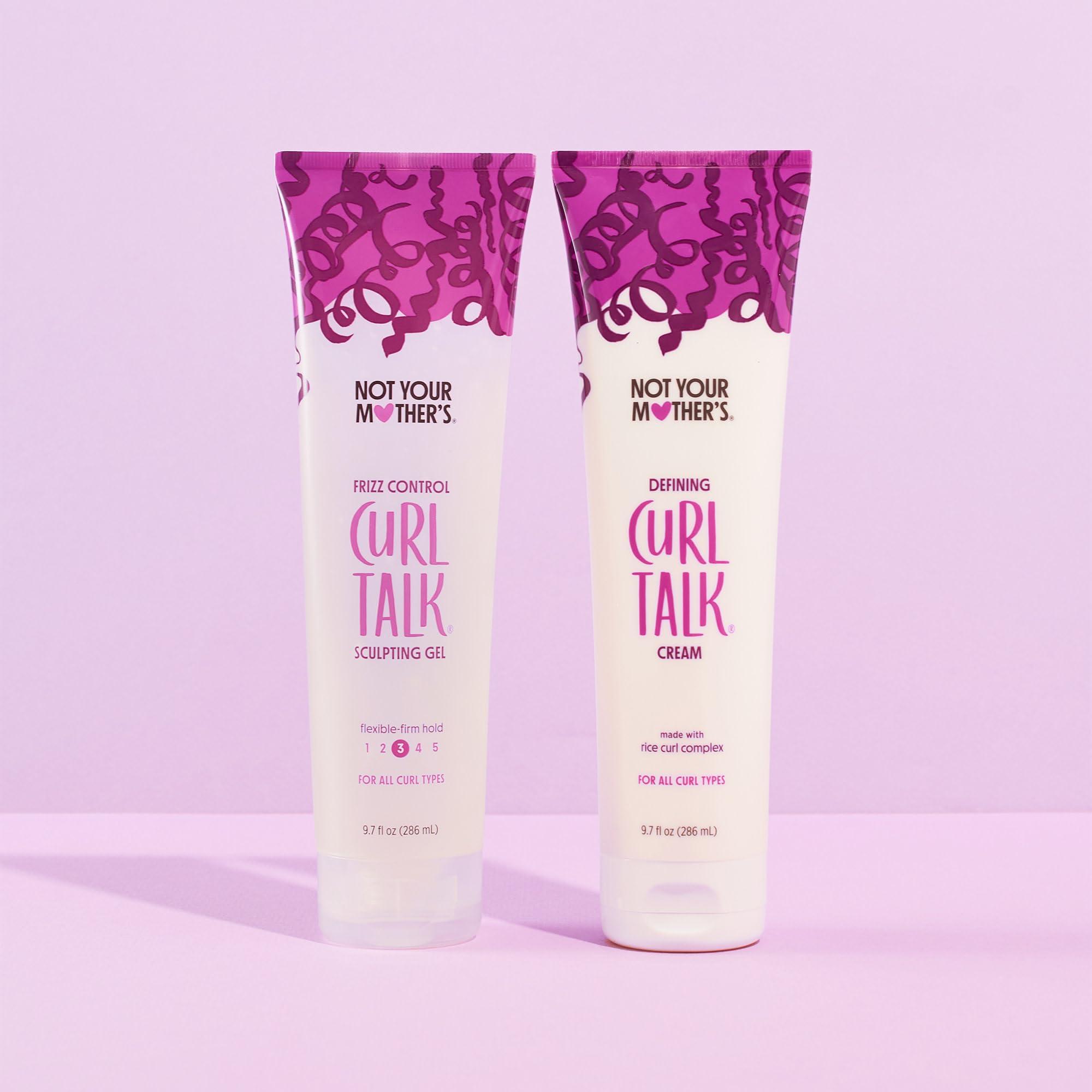Not Your Mother's Not Your Mother\'s Curl Talk Frizz Control Sculpting Gel & Defining Cream (2-Pack) - 9.7 fl oz - Formulated with Rice Curl Complex - All Curl Types