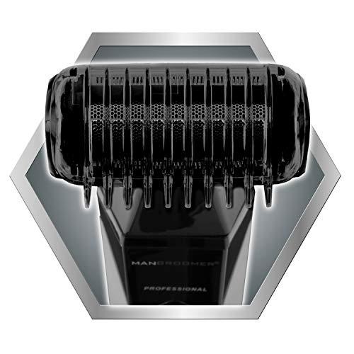 MANGROOMER MANGROOMER 2.0 Professional Body Groomer, Ball Groomer & Body Trimmer With Propivot Flexing Head, 3 trimmer Combs, Wet/ Dry & A Free Bonus Foil!