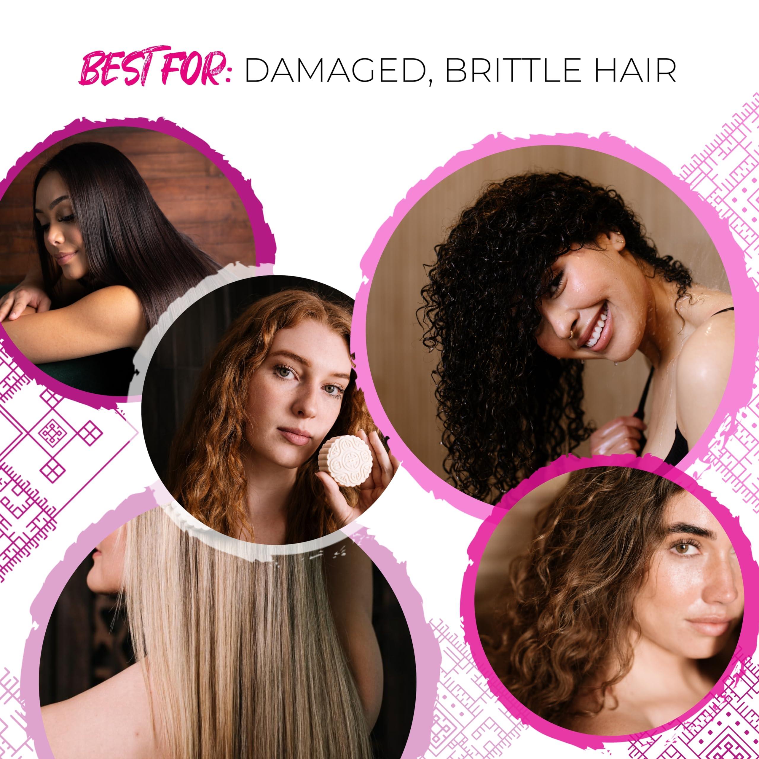 Viori Viori Coconut Bliss Advanced Repair and Moisturizing Shampoo Bar - Made with Rice Water for Hair Growth - Handcrafted Sulfate Free Shampoo