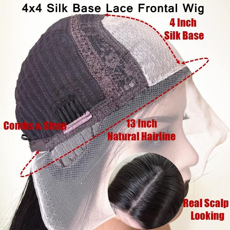 Anlimer Anlimer Asymmetrical Side Part Blunt Cut 13x4 Lace Front Wig Human Hair Bob Wigs Glueless Pre Plucked With Baby Hair Lace Closure Bob Remy Hair Wig for Black Women Silk Base Lace Frontal Wig Natural Color (10, 13x4 Lace Front Wig 150 Density)
