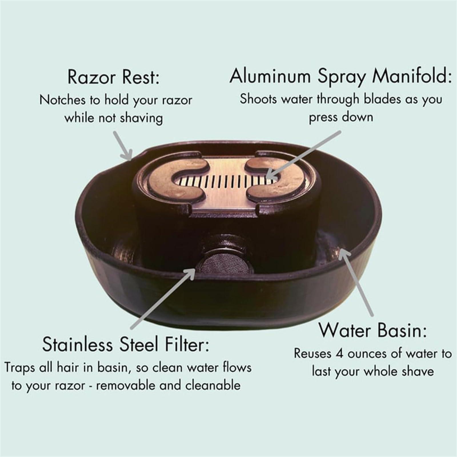 OFUCAB Razor Rinser, razor rinser cleaner, Cleans Blades No Electricity Required, Compatible Any Cartridge Razor Shaver Keeps Blades Clean (2PCS)