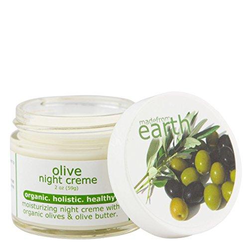 Made from Earth Made from Earth Olive Night Cream - Anti Aging Renewal for Face, Eyes and Neck, 2 oz