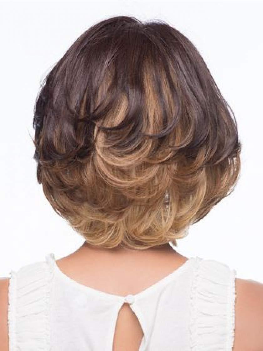 Vivica Garden Wig Color FS1B/30 - Vivica Fox Wigs 13\" Long Lace Front Layered Bob Heat Friendly Partial Monofilament Side Swept Bangs African American Black Womens Bundle MaxWigs Hairloss Booklet