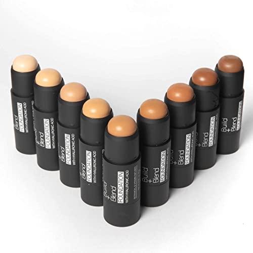 Palladio Palladio BUILD + BLEND Foundation Stick, Contour Stick for Face, Professional Makeup for Perfect Look, 0.25 Ounce (Amber Glow)