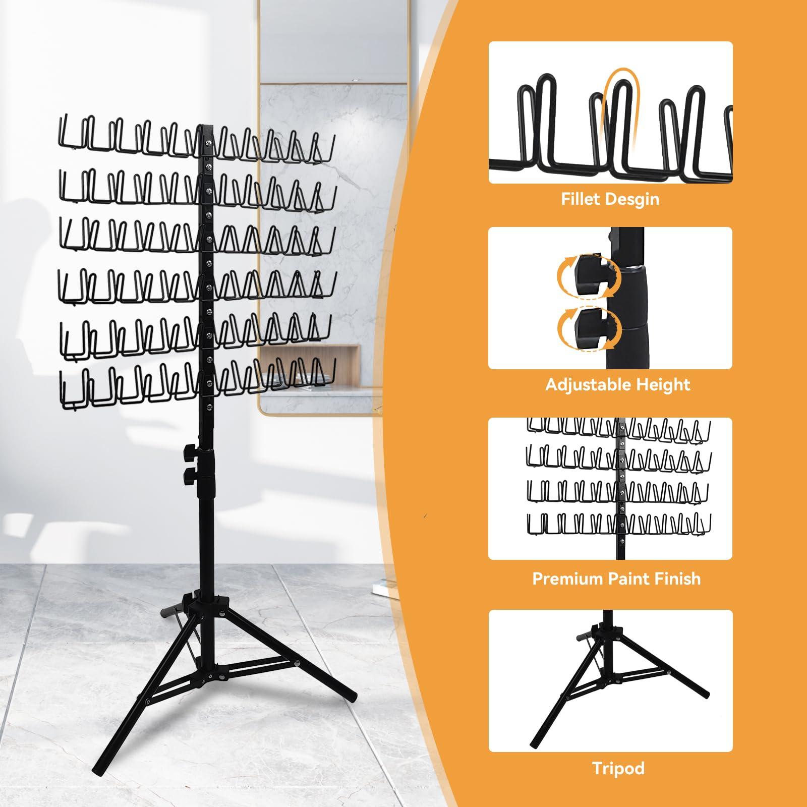 BRIAN & DANY BRIAN & DANY Braiding Hair Rack, Height Adjustable Braiding Rack with 120 Pegs, 2-Side Metal Hair Holder for Braiding Hair, Hair Stand with Stylist Hair Braiding Tools