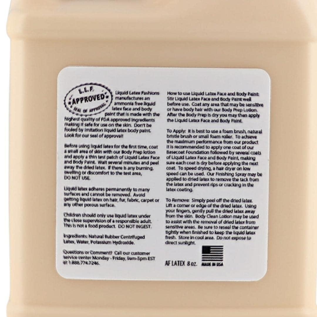 Liquid Latex Fashions Liquid Latex Fashions - Ammonia Free Halloween Easy Peel Off Body Paint, Ideal for Art, Theater, Parties, School Plays, Cosplays and Concerts, Flesh- 8 oz