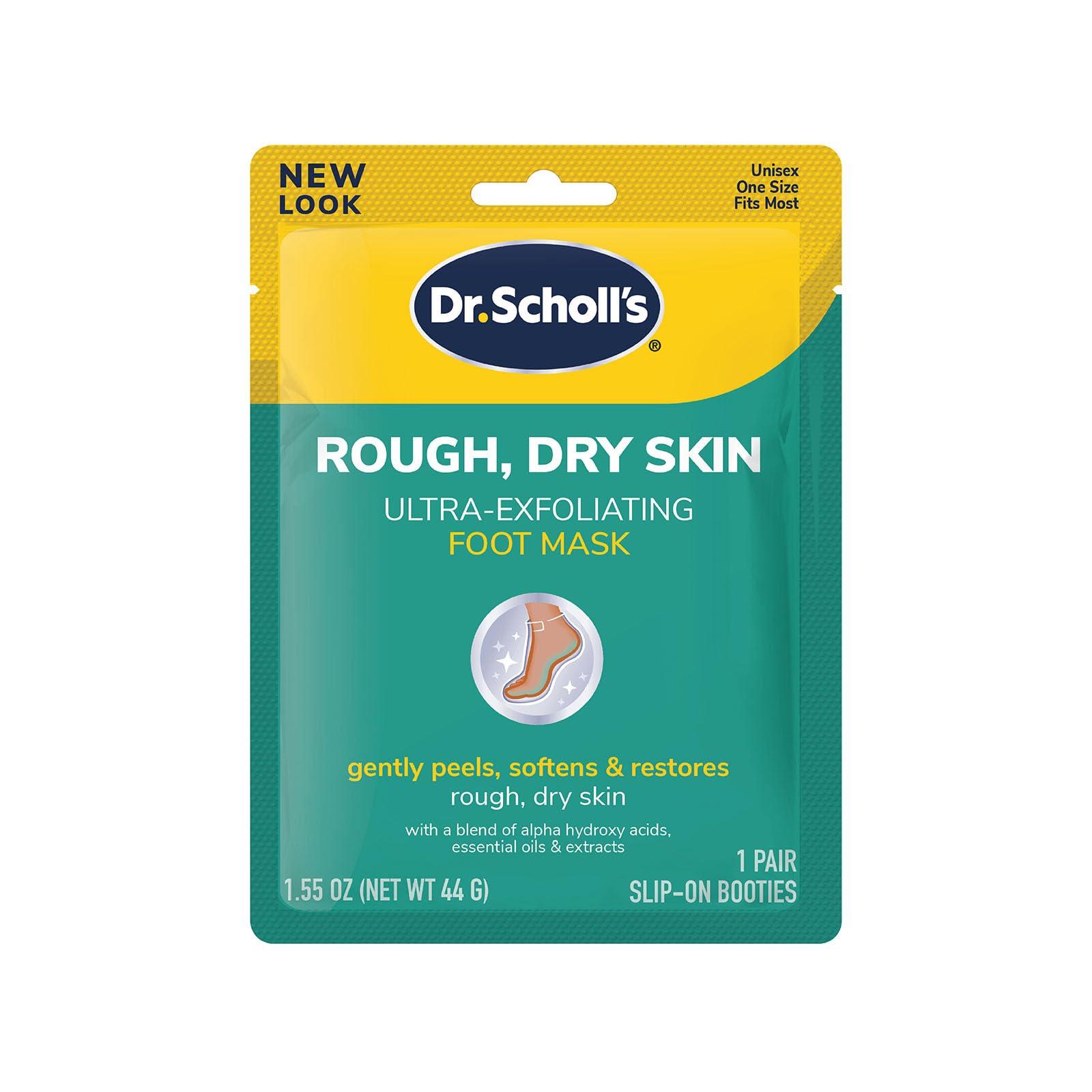 Dr. Scholl\'s Dr. Scholl\'s Ultra Exfoliating Foot Mask Gently Peels & Softens, 1 Pair Slip-on Booties Foot Mask 1.55 oz