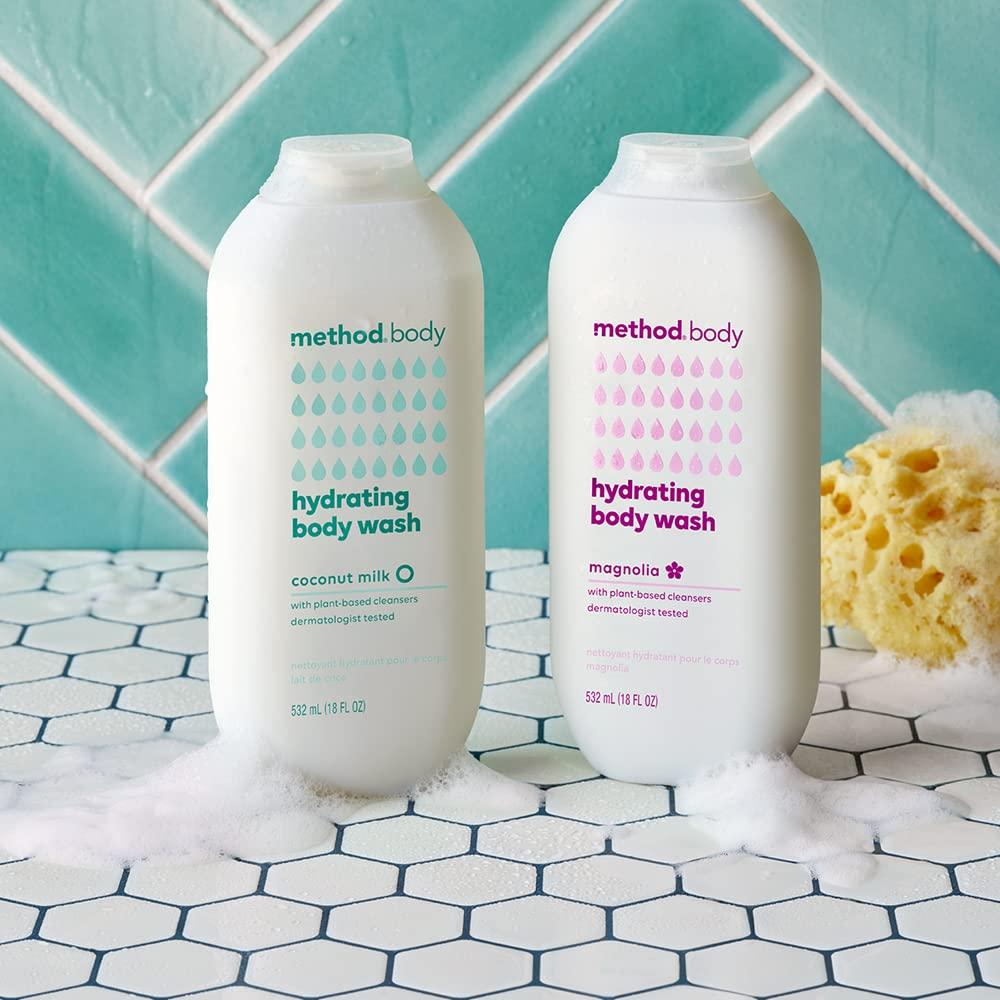 Method Method Body Wash, Hydrating Coconut Milk, Paraben and Phthalate Free, 18 oz (Pack of 1)