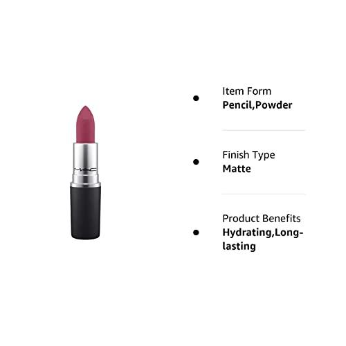 M.A.C MAC Powder Kiss Lipstick # Burning Love