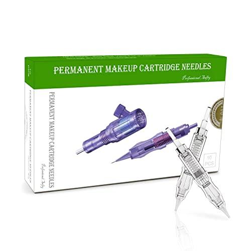 BIOMASER Cartridge Needles – BIOMASER 10PCS Sterilized Permanent Makeup Cartridge Needles Screw Thread Tattoo Needle for Permanent Makeup Machine Tattoo Pen for Eyebrow Eyeliner Lip Contour(1R-0.2MM)