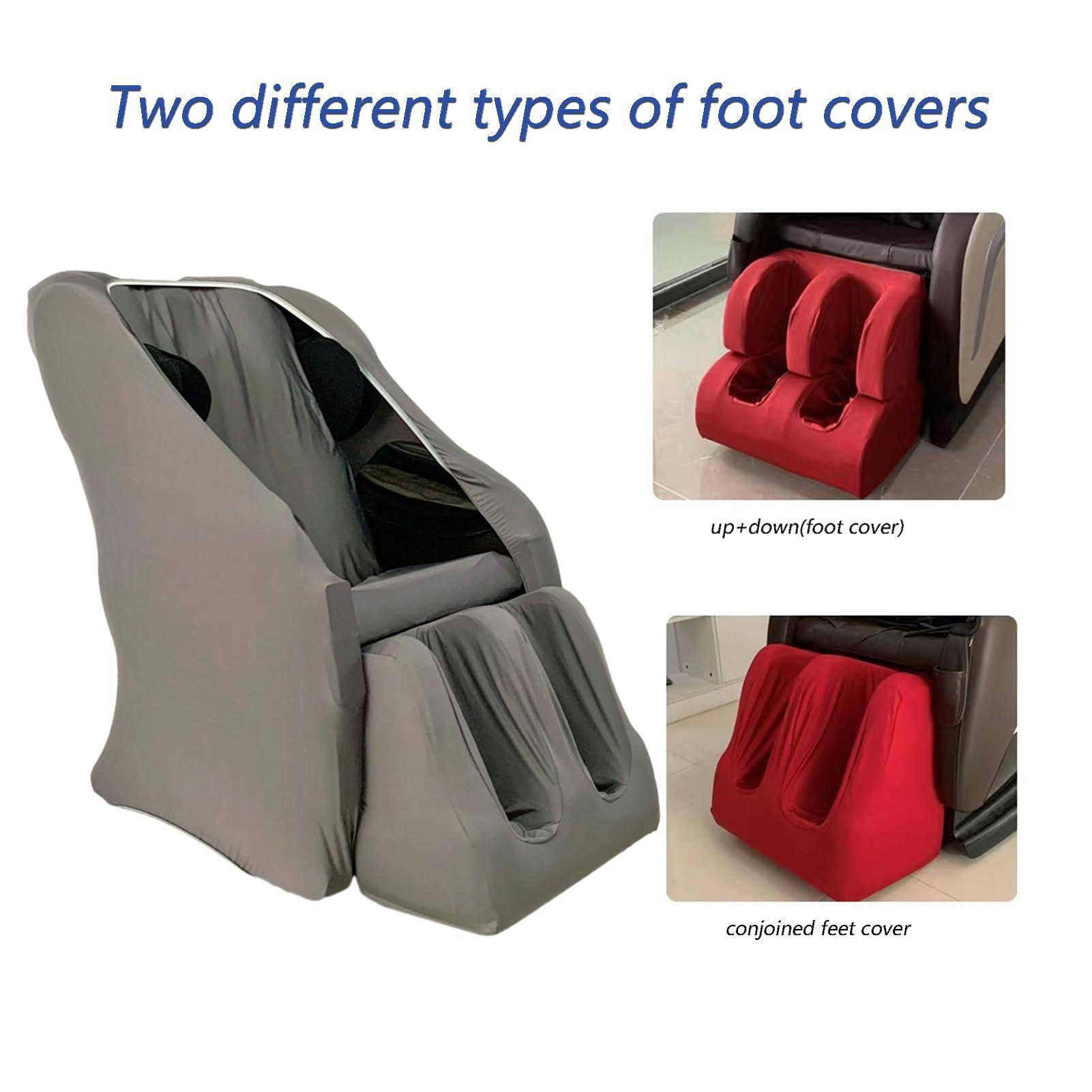 CEUGS Full Body Shiatsu Massage Chair Cover, Full Body Zero Gravity Single Recliner Chair Massage Chair Cover,Protector Cover,F,Package 3