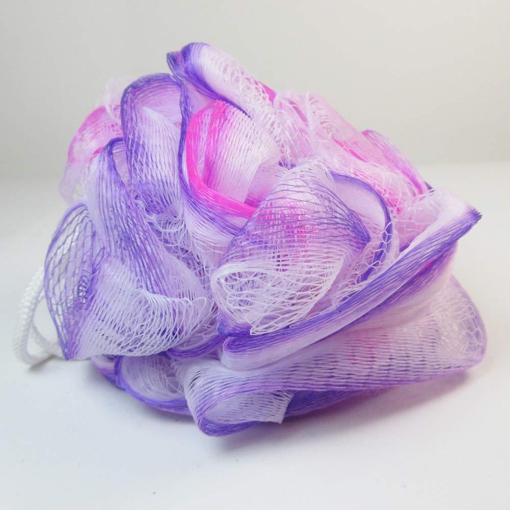 AllTopBargains 8 Bath Shower Puff Sponges Loofah Mesh Ball Exfoliating Body Brush Scrubber Wash