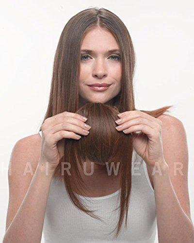 HairDo Clip in Bangs Color R14/25 HONEY GINGER - Hairdo Extensions 9.5" Length Heat Friendly Synthetic Hairpiece Add Bang Fringe