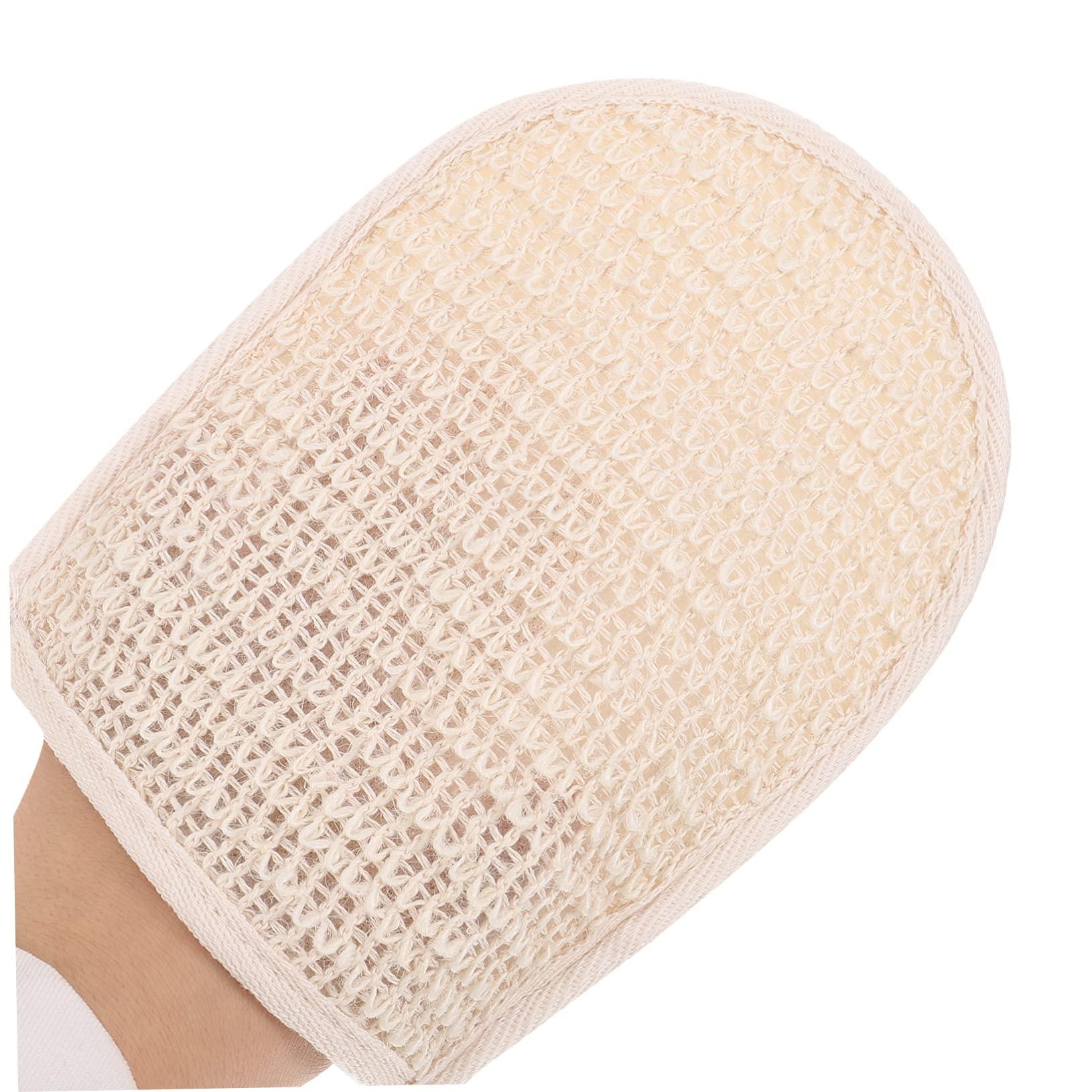 Healeved Healeved Exfoliating Glove and Back Scrub Bath Gloves Exfoliating Shower Gloves for Women Men Made of Cotton Linen