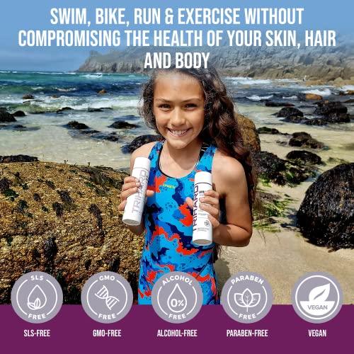 TRIHARD TRIHARD Kids Swimmers Shampoo + Pre & Post Swim Conditioner| Kids Shampoo Conditioner Duo| Pre and Post Swim Hair Protectant Solutions for Kids