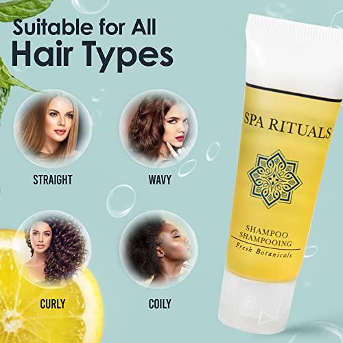 World Amenities World Amenities Spa Rituals Shampoo - Fresh Botanicals, Mini Travel Size Toiletries - Suitable for All Hair Types (300 Pack)