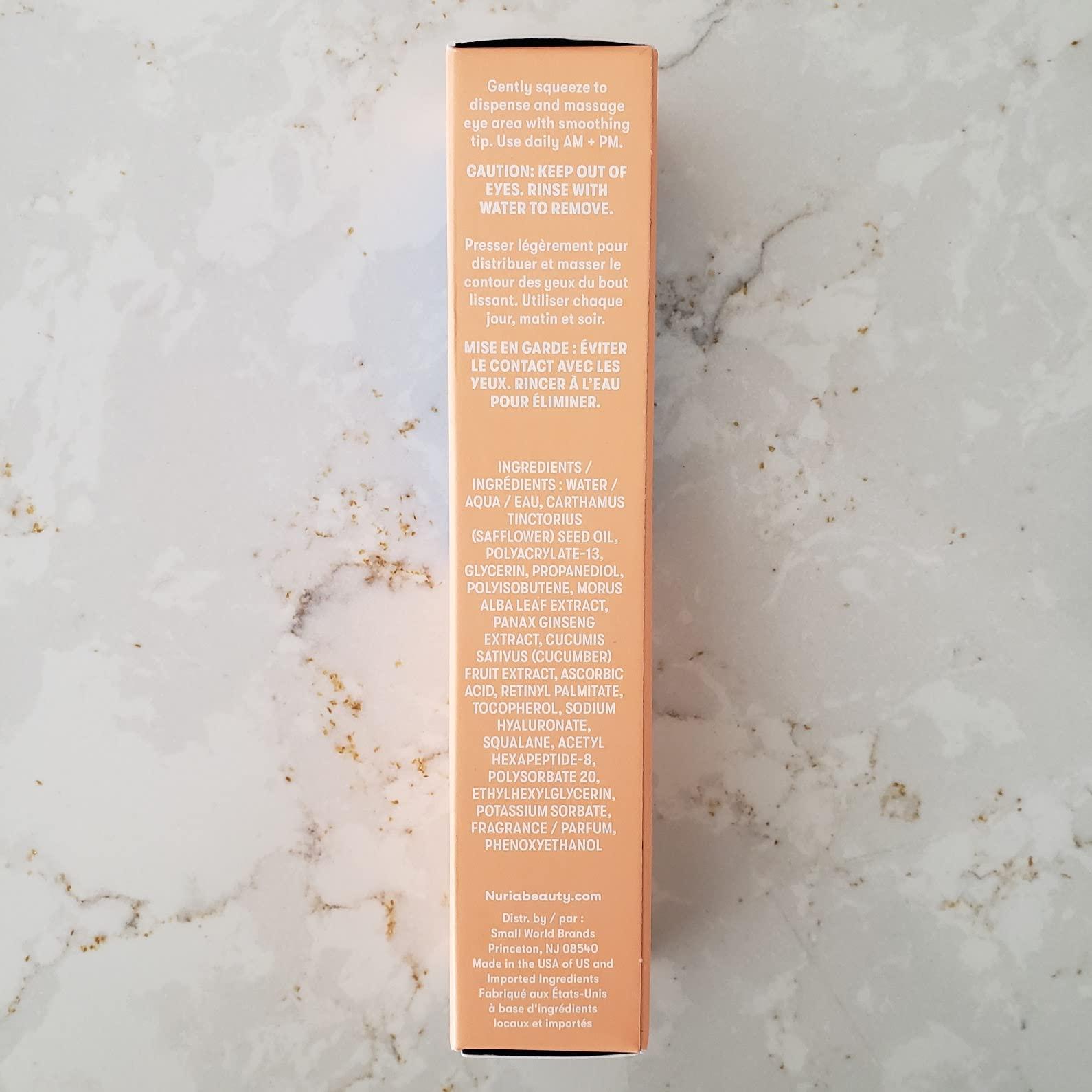 Nuria Nuria - Defend Triple Action Eye Cream for Dark Circles, Puffiness and Fine Lines, Nourishing Under Eye Cream with Ginseng and Mulberry Root, 15mL/0.5 fl oz