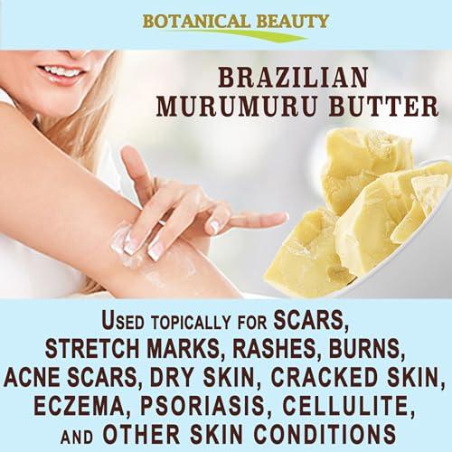 Botanical Beauty Botanical Beauty MURUMURU BUTTER Astrocaryum murumuru 100% Pure Natural, Unrefined, RAW, Virgin. Natural Skin Moisturizer Vegan for Face, Skin, Body, Hair, Lips, Nails, Lotions, Cream 8.46 oz 240 gr