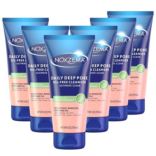 Noxzema Noxzema Deep Cleansing Cream For healthy-looking and soft skin Original Face Cleanser Face Wash Removes Dirt, Makeup and Oil 8oz 6 Count