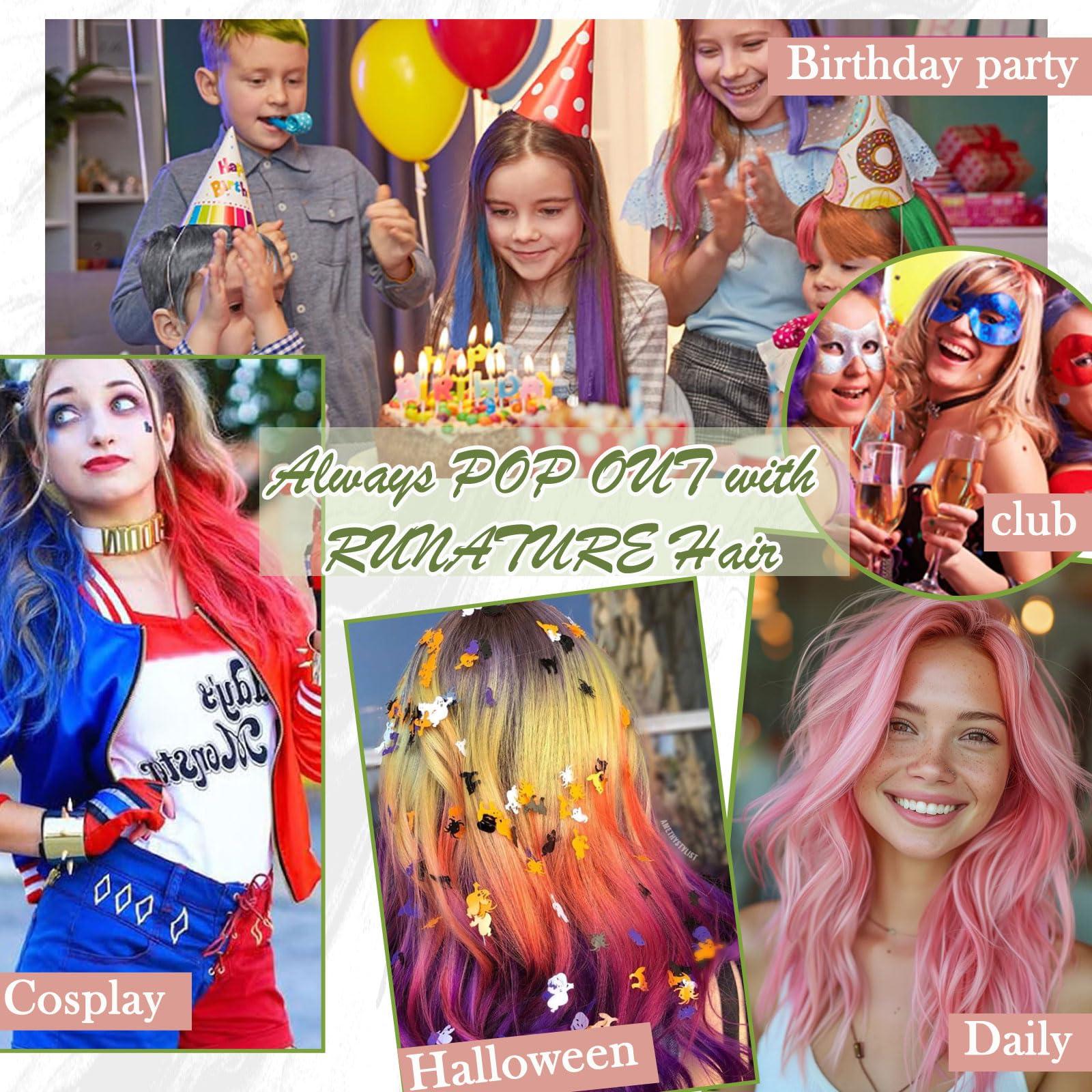 RUNATURE RUNATURE Teal Micro Link Hair Extensions Human Hair Teal Micro Hair Extensions Full Ends Micro Loop Hair Extensions Real Human Hair Natural Teal Hair Extensions Micro Link Straight 18 Inch 25g 25s