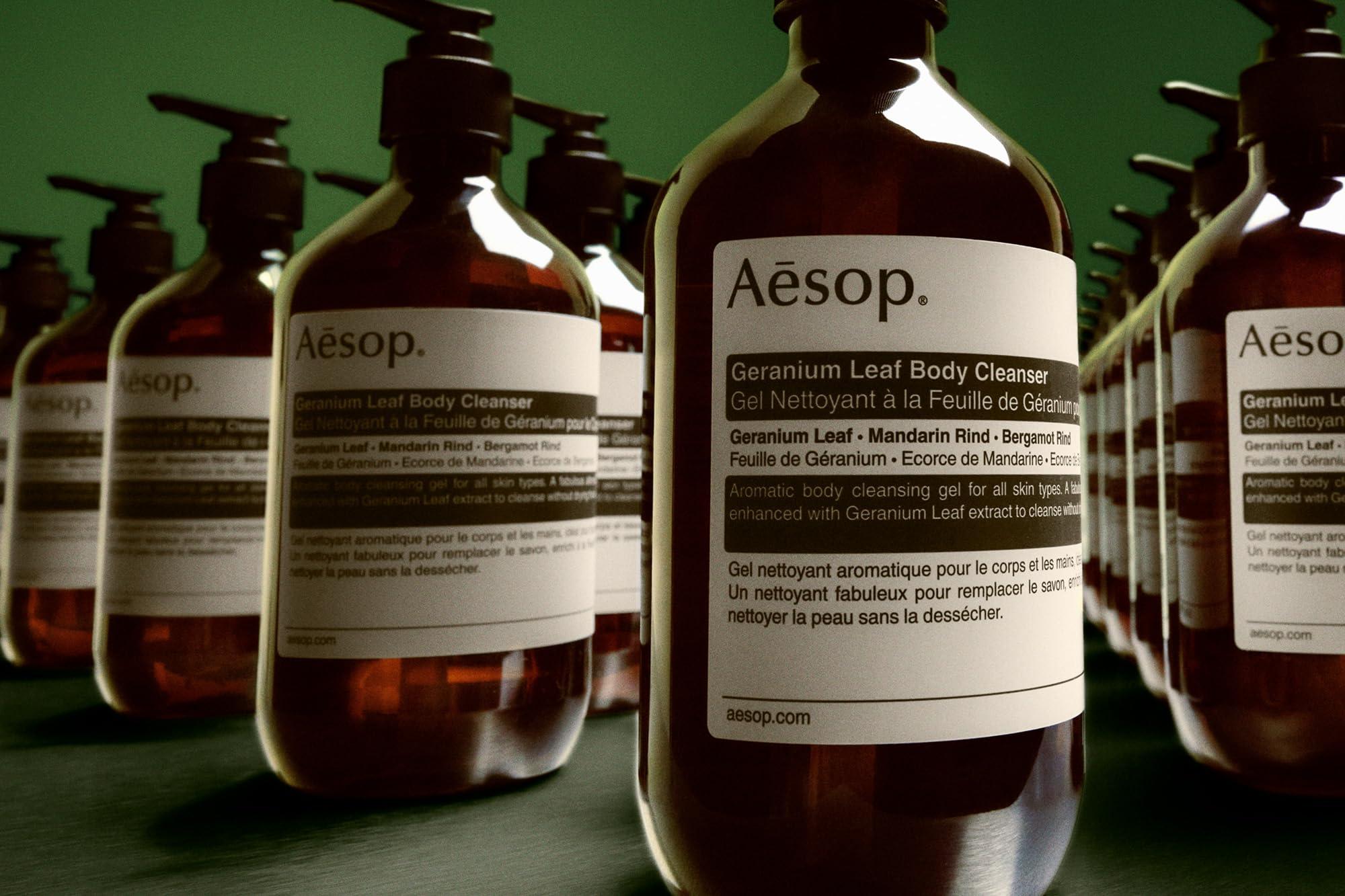 Aesop Aesop Geranium Leaf Duet - Body Cleanser + Body Balm - Aromatic Pairing For Cleansed and Supple Skin - 16.9 oz + 16.5 oz