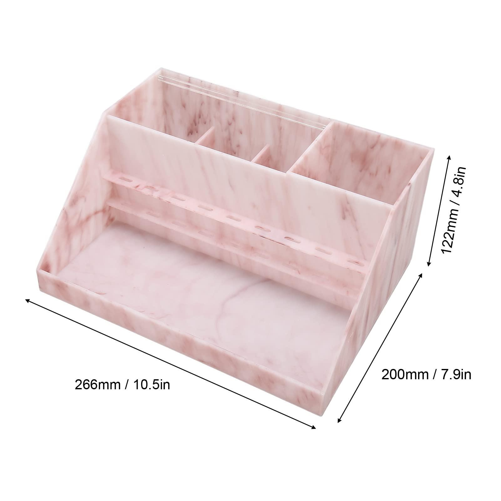 NSXAYIWE Eyelash Beauty Organizer, Dustproof Acrylic Lash Tray with Transparent Flip Cover, Lash Storage Organizer for Grafting Lash Extension, Home Eyelash Salon