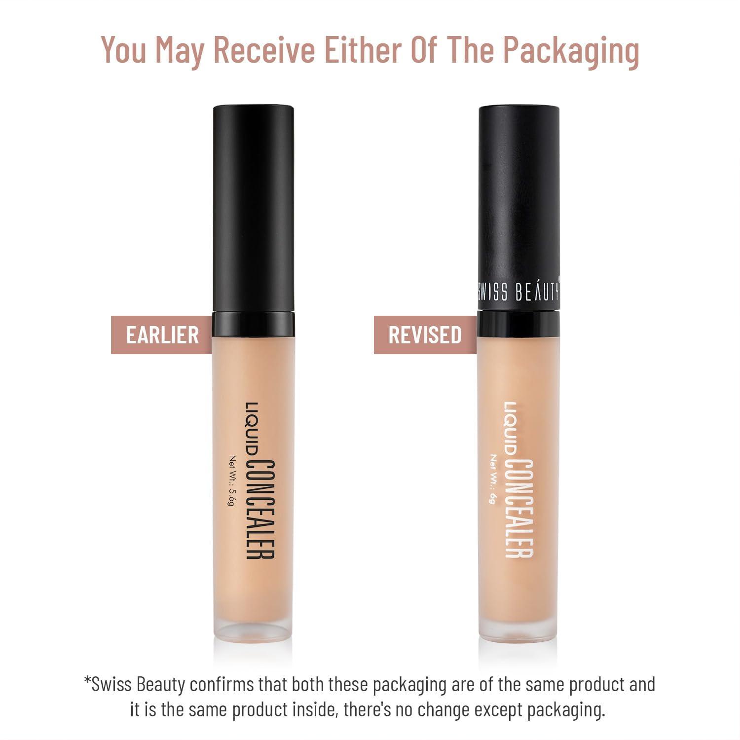 Sheltr Sheltr Liquid Light Weight Concealer With Full Coverage |Easily Blendable Concealer For Face Makeup With Matte Finish | Shade- Medium-Beige, 6G |