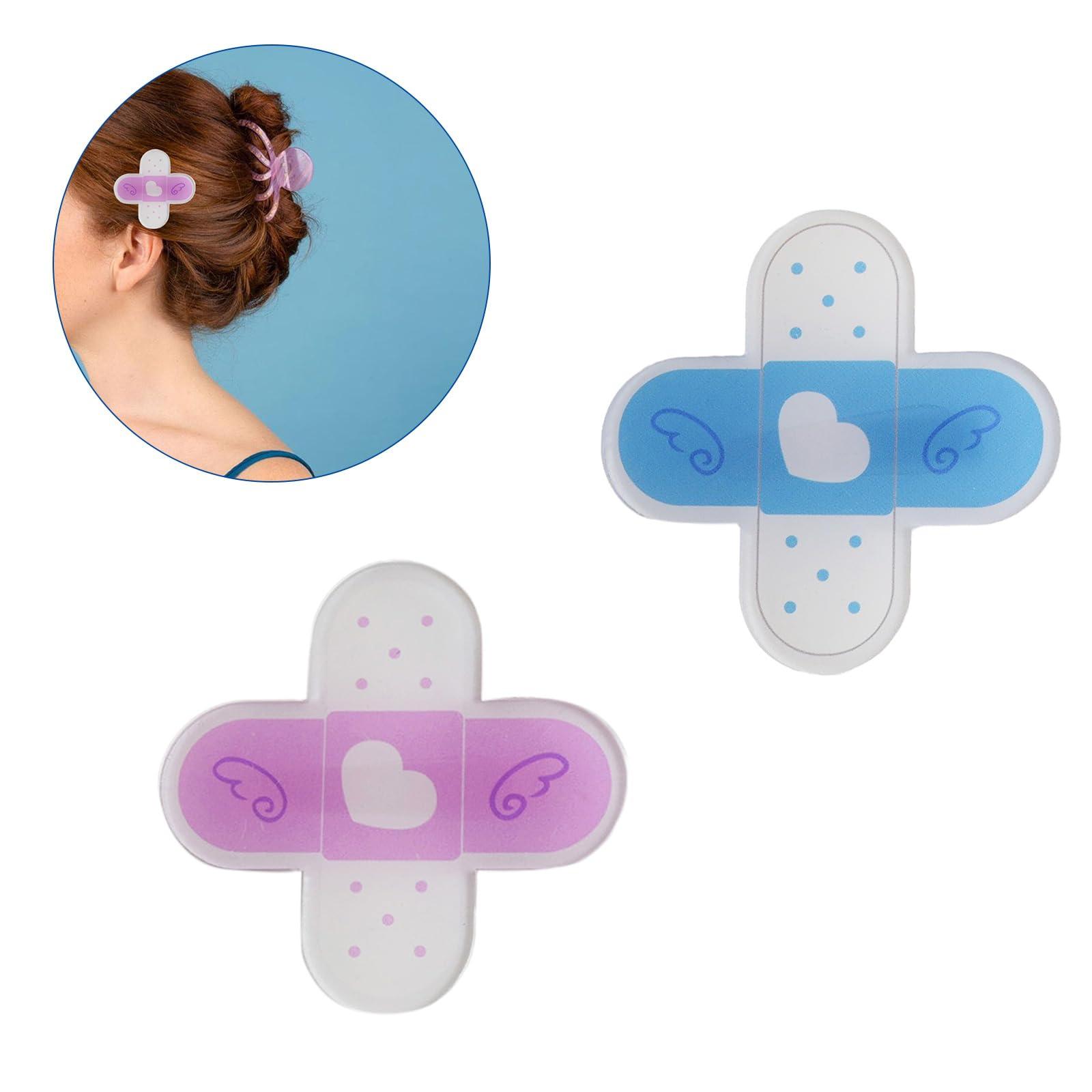 CHENZILIN CHENZILIN Acrylic Cross Hair Clip for Teens Girls Cute Hairpins Side Clip Y2K Barrettes for Women Side Bangs Subculture Hairpin, Blue