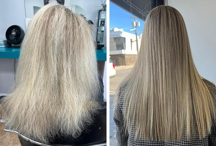 Hair Bar NYC Hair Bar NYC Silk Touch Keratin Treatment 120ml / 4.06 fl oz | Advanced Hair Repair & Smoothing Treatment | Deep Nourishment, Frizz Control, Shine Enhancement, Protein Infusion, and Color Protection