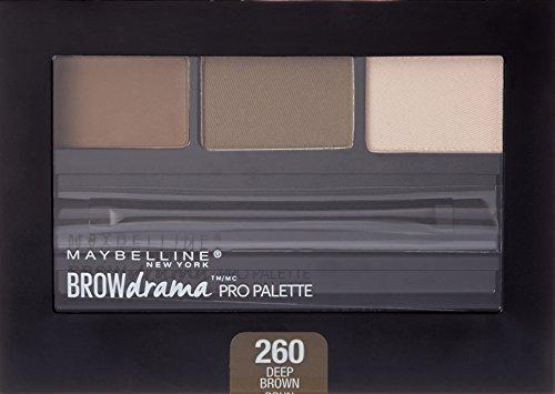 Maybelline New York Maybelline New York Brow Drama Pro Eyebrow Palette, Deep Brown, 0.1 oz.