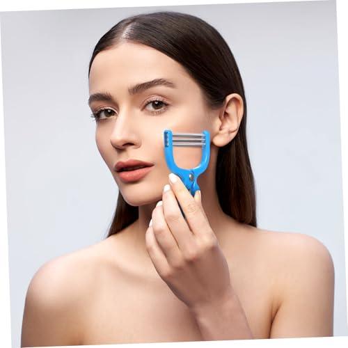 MERRYHAPY MERRYHAPY Face Threading Tool Facial Hair Removal Brush Spring Threading Facial Hair Remover Blue Portable Facial Threading Tool