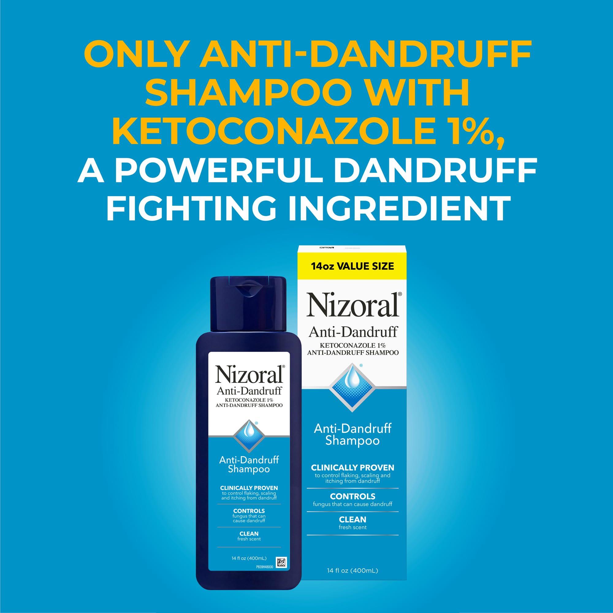 Nizoral Nizoral Anti-Dandruff Shampoo with 1% Ketoconazole, Fresh Scent, 14 Fl Oz