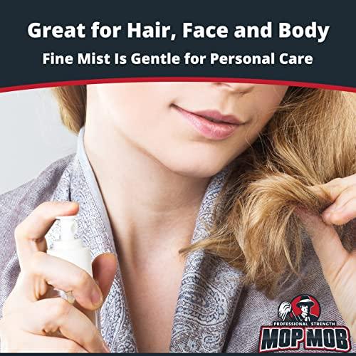 Mop Mob Leak Proof Fine Mist Spray Head 6 Pk. Plunger Sprayer Replacement Cap for Large Bottles, BPA-free 24/410 Thread Fingertip Pump Mister Top with 9.25 in. Tube for Home, Cleaning, Beauty + Hair Care