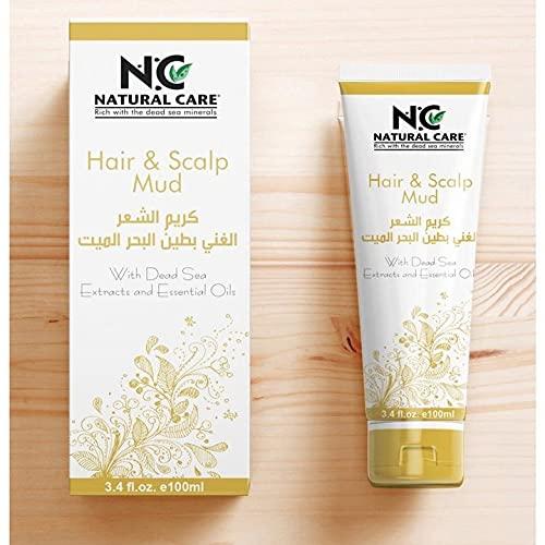 Natural Care Natural Care Dead Sea Mud Mask for Hair Growth, Scalp Mud Mask to Repair Itchy, Dry Skin, Deep Moisturizing Action with Natural Glow