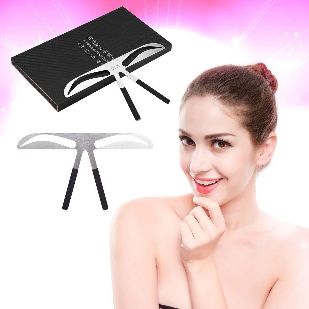 Tbest Eyebrow Ruler Stencil,Eyebrow Ruler Eyebrow Measure Balance Extension Ruler Eyebrow Shape Stencil European Style