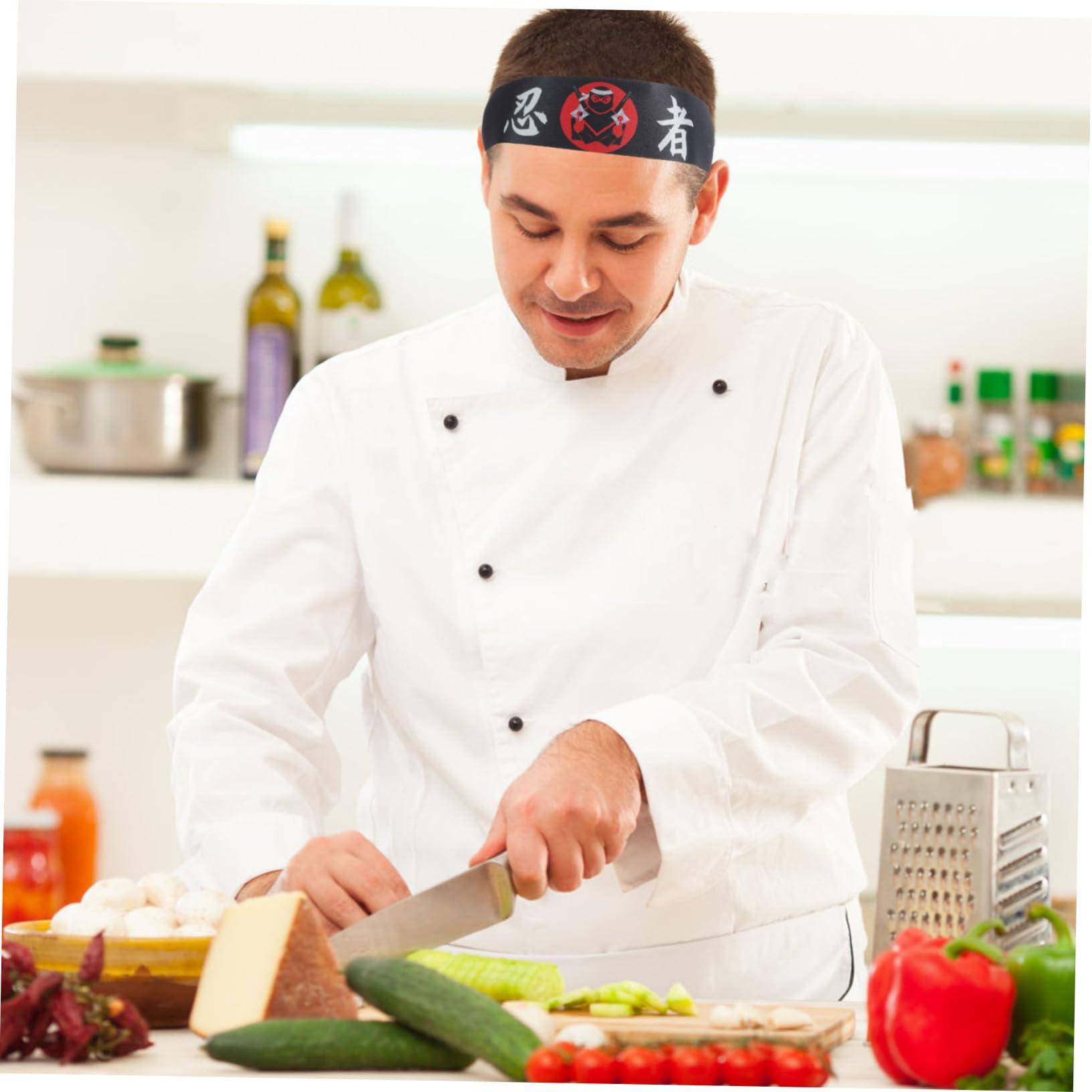 Cabilock Cabilock Japanese Headscarf Headband Sushi Costume Reusable Headband Japanese Cooking Costume Chef Headbands Chef Karate Headband Decorative Karate Headbands Karate Accessory Polyester