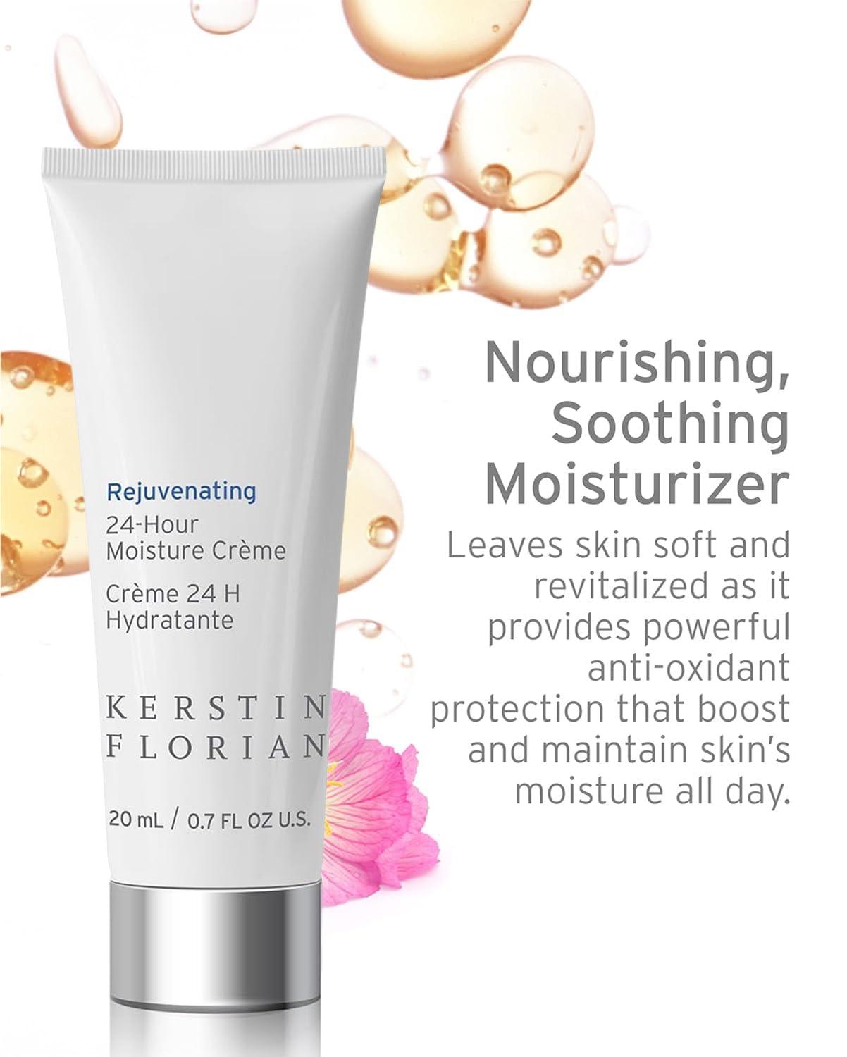 Kerstin Florian Kerstin Florian 24 Hour Moisture Creme | Travel Size | Anti Aging Face Moisturizer with Vitamin E | Hydrating Anti|Wrinkle Cream to Smooth Fine Lines | 1 fl oz