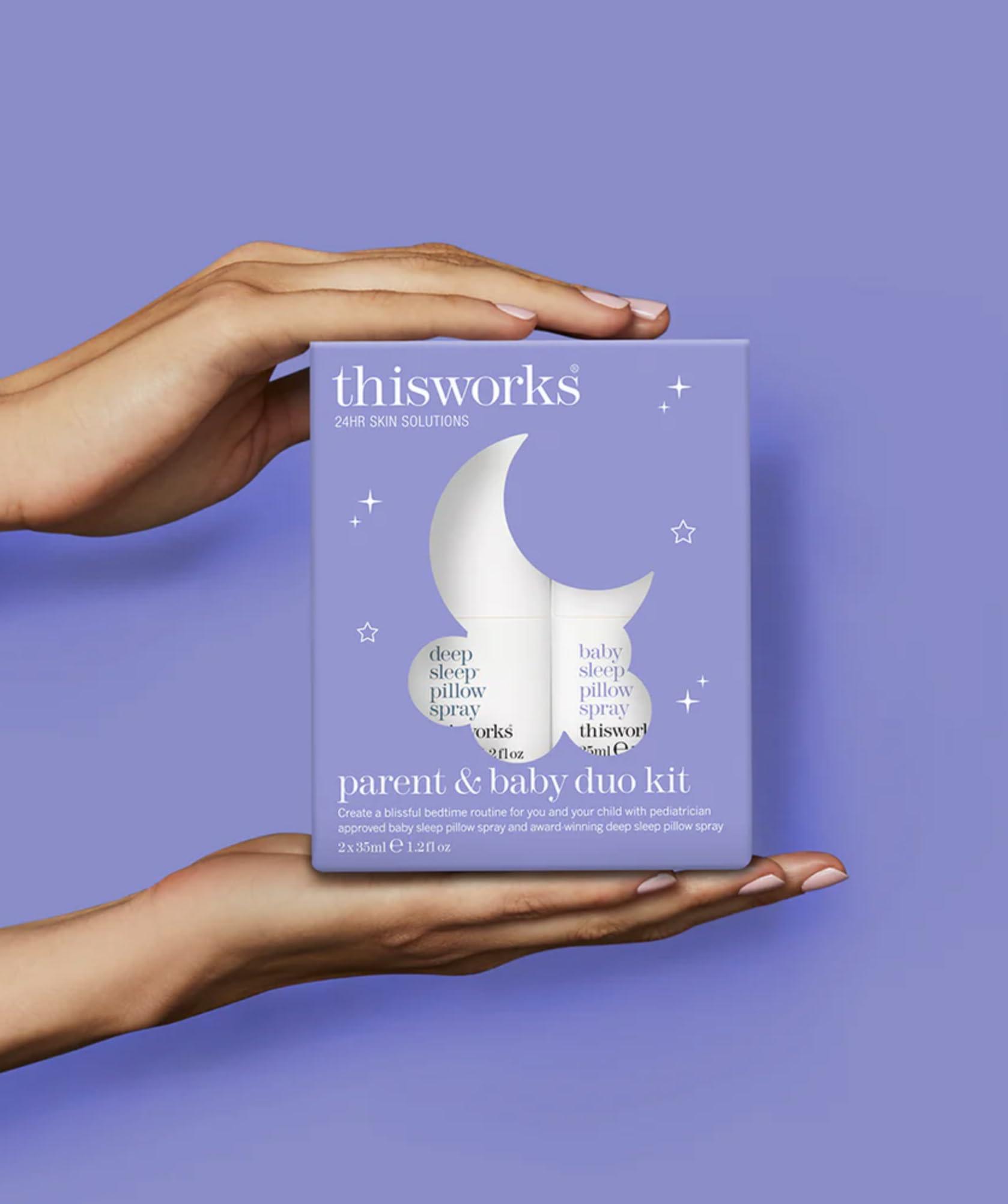THISWORKS THISWORKS Parent and Baby Sleep Duo Pillow Spray Gift Set, A Blissful Nighttime for You and Your Child, 1 Set