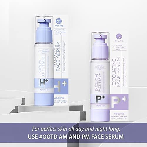 #OOTD AHA BHA Serum Korean Overnight Face Serum, Acne Serum for Oliy & Sensitive Skin, Exfoliating Face Serum P.M, AHA BHA PHA, Papain, Cell Turnover Refine Serum Cream 50g