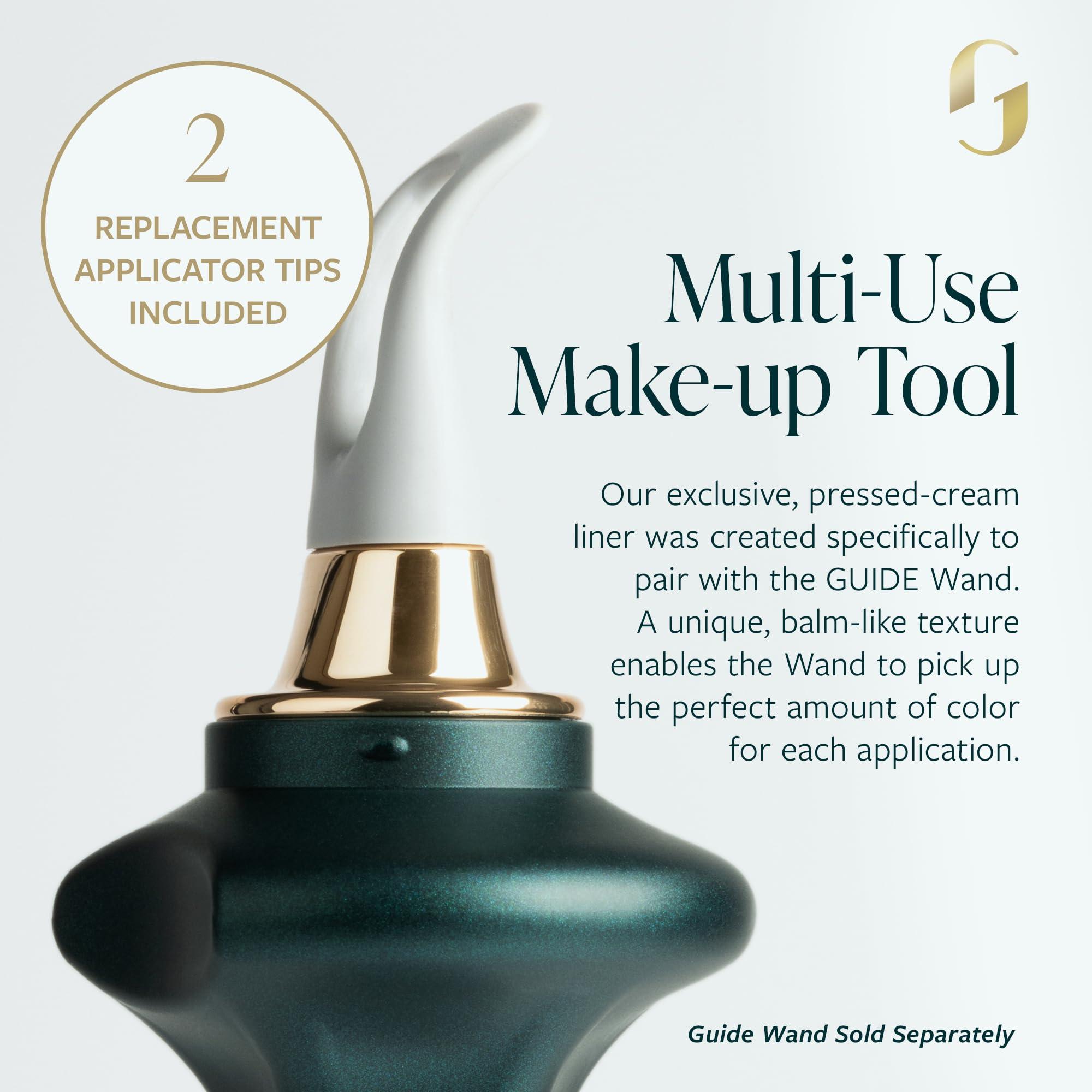 Guide Beauty GUIDE Beauty GUIDE Line Luxe Long-Wear Black Eyeliner Cream, Easy Tightlining & Winged Make-up, 0.14 oz (Black)