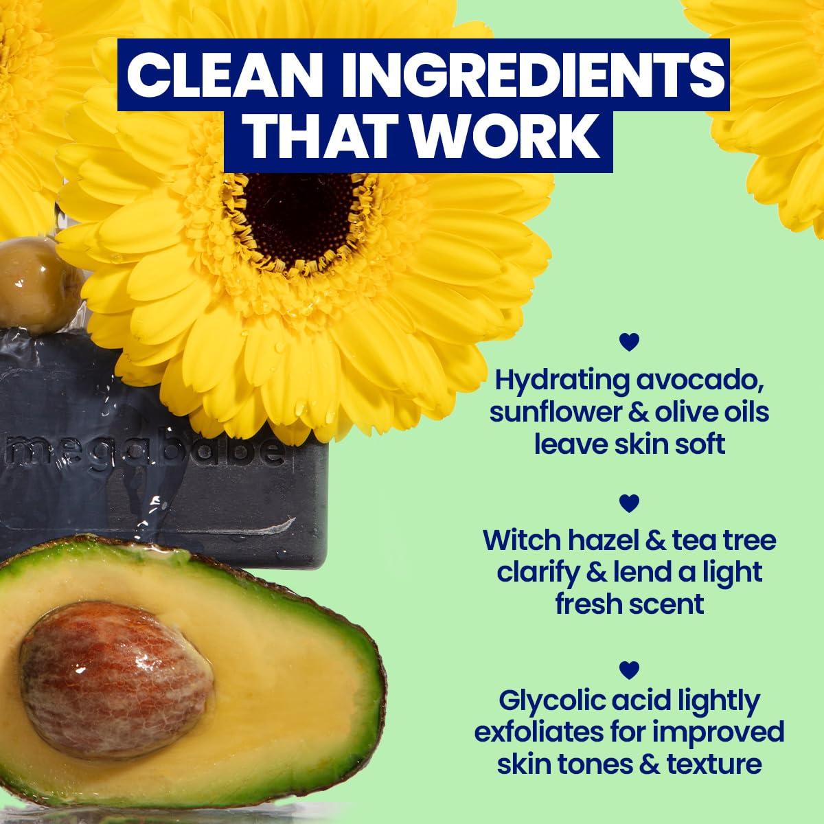 Megababe Megababe Underarm Bar Soap - Space Bar | With Detoxifying Charcoal for Odor Control | 3.5 oz