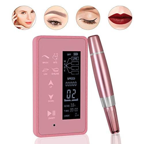 Guapa Guapa Digital Permanent Makeup Machine Touch Screen Panel with LCD Control Multi-Functional Tattoo Microblading Machine with 50pcs Needle Cartridge for Ombré Powder Brows, Eyeliner, Lips