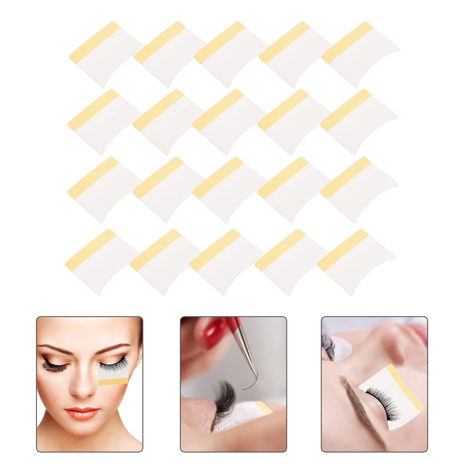 Healifty Healifty 400pcs Sheets Eyelash Remover Pads Under Eye Patches Eyeshadow Pad Lash Tools Eyelash Extensions Supplies Eyelash Beauty Accessory Fake Eyelashes White Cotton Makeup Remover Wipes