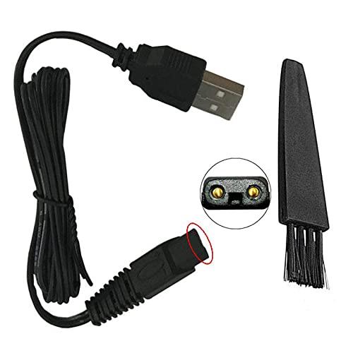 Shave Right Shave Right USB Cable Compatible with MicroTouch Solo Men's Electric Shaver, 39.4in 5V Replacement Charger Cord