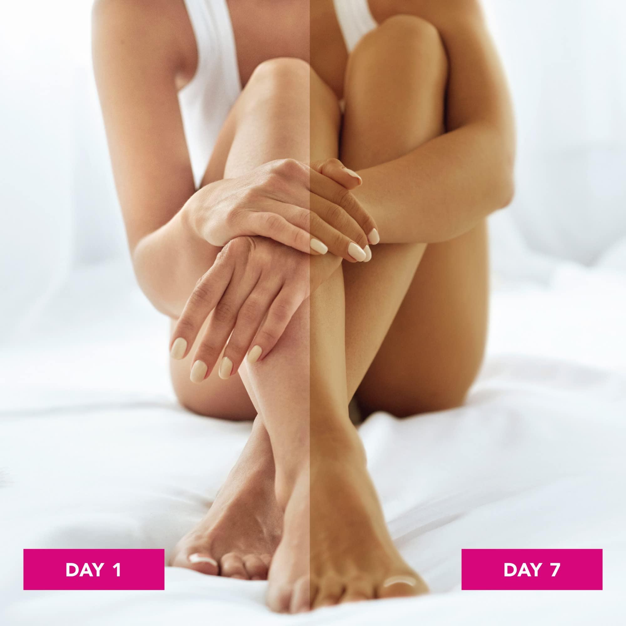 Jergens Jergens Natural Glow In Shower Lotion, Self Tanner for Fair to Medium Skin Tone, Sunless Tanning Wet Skin Lotion for Gradual, Flawless Color, 7.5 Ounce, Pack of 2