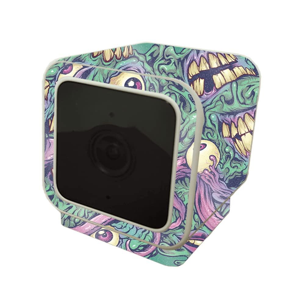 MIGHTY SKINS MightySkins Glossy Glitter Skin Compatible with Wyze Cam V3 - Eyes and Teeth | Protective, Durable High-Gloss Glitter Finish | Easy to Apply and Change Styles | Made in The USA