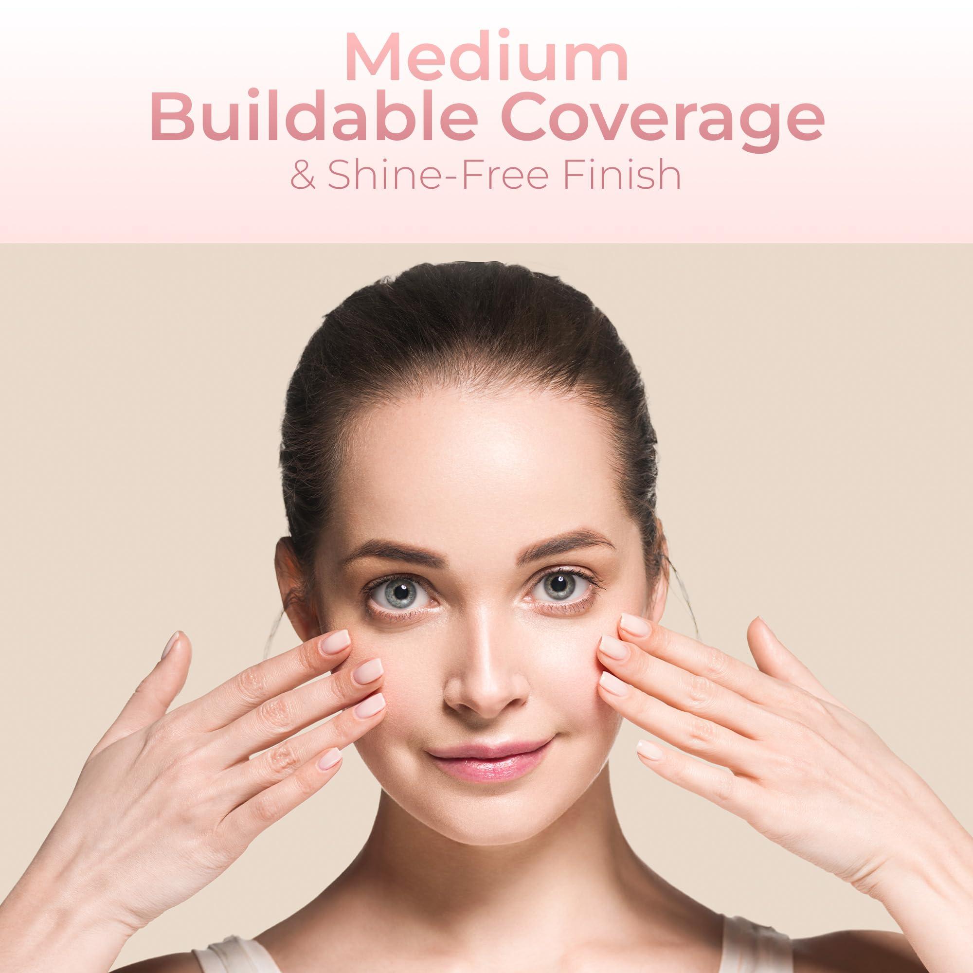 Sweet Face Minerals Medium Shade Concealer Powder for Dark Circles(5gm Sample Size Jar) by SweetFace Minerals, High Coverage Concealer, Under Eye Concealer for Mature Skin, SPF 30 Concealer, Skin Foundation Concealer