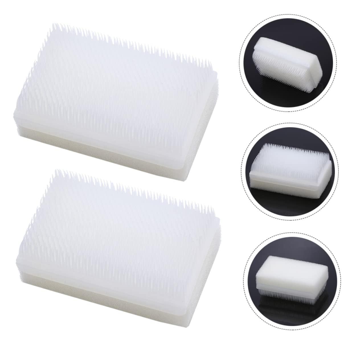 CRILSTYLEO CRILSTYLEO 2pcs Brush Wilbarger Corn Brush Wilbarger Brush Items Defensiveness Hook Hand Scrub Brushes Sensory Brushes Gadgets Method Brush Soft Bristle Nail Brush Vest Plastic White