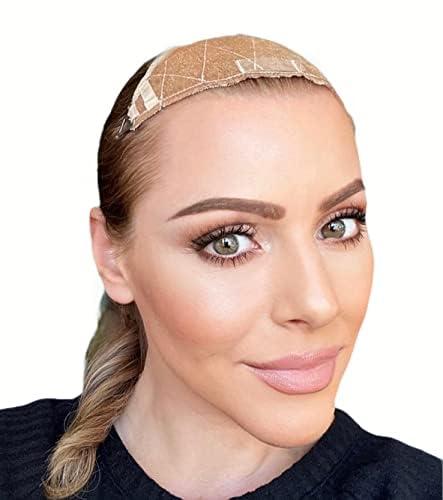 Thin Hair Thick Thin Hair Thick Wig Grip, Topper Grip, Wig band for keeping wigs in place, Velvet Wig Grip, Wig band grip, Hair pieces and wiglets, Bonus stay-put tab included. Patent-pending Wig Top Grip.